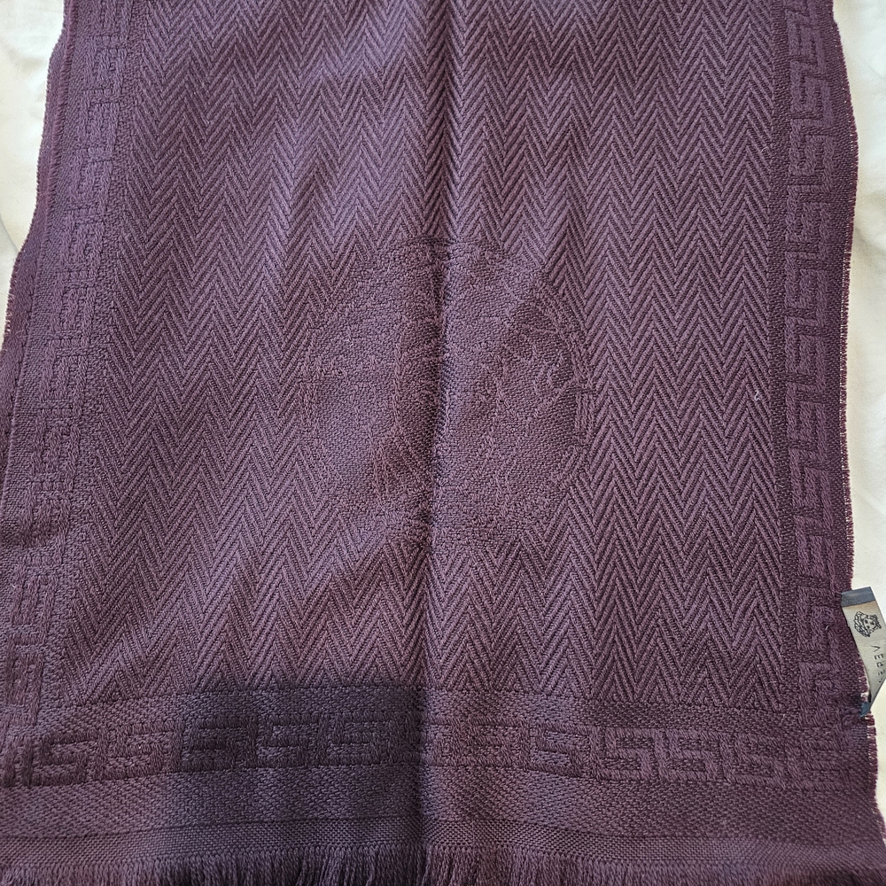 Purple Textured Scarf